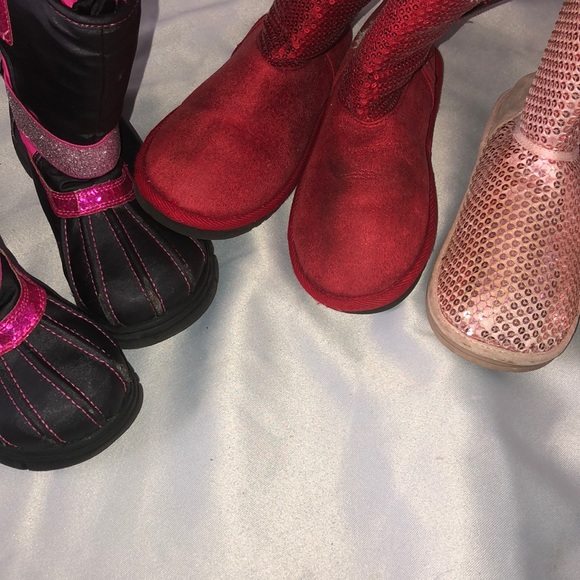 Minnie Mouse, sequins, snow, suede glitter boots - Picture 12 of 16